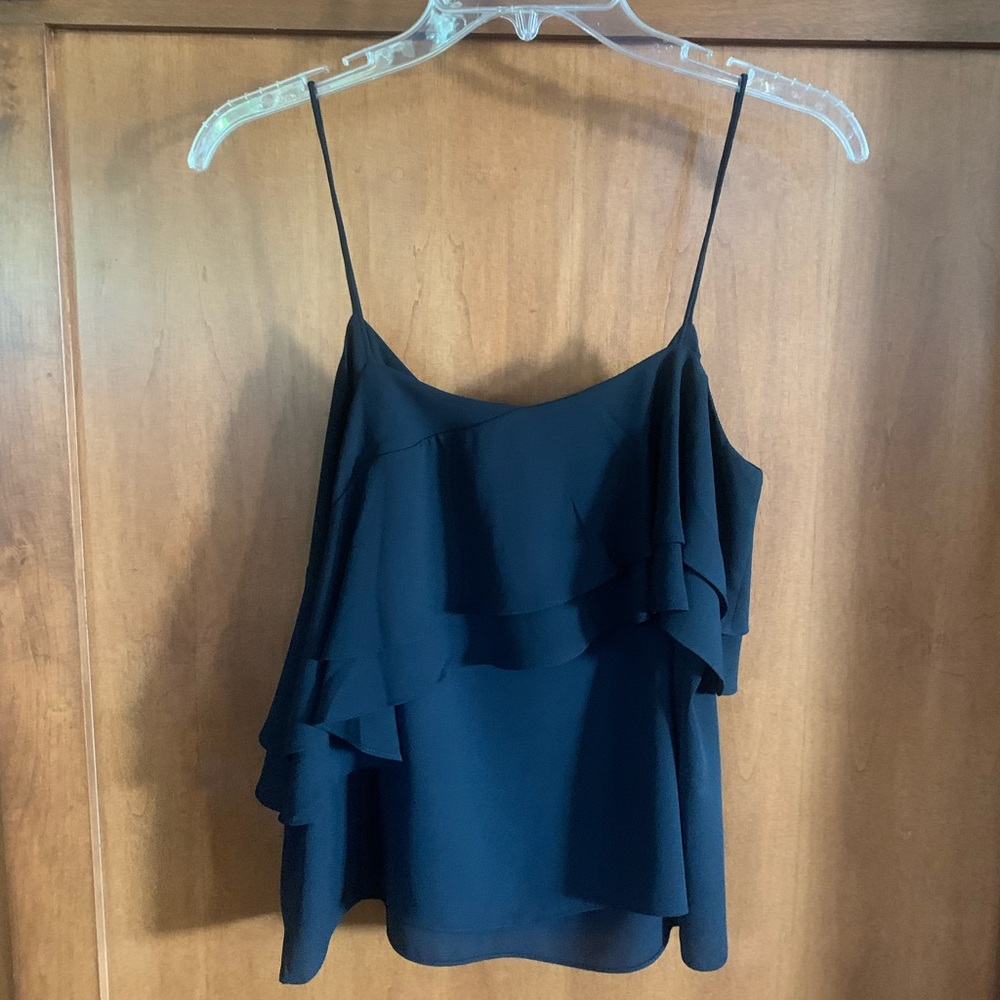 Black strappy top good condition